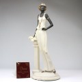 statueta " Art Deco Elegance ". Auro Belcari. 1987 new old stock !